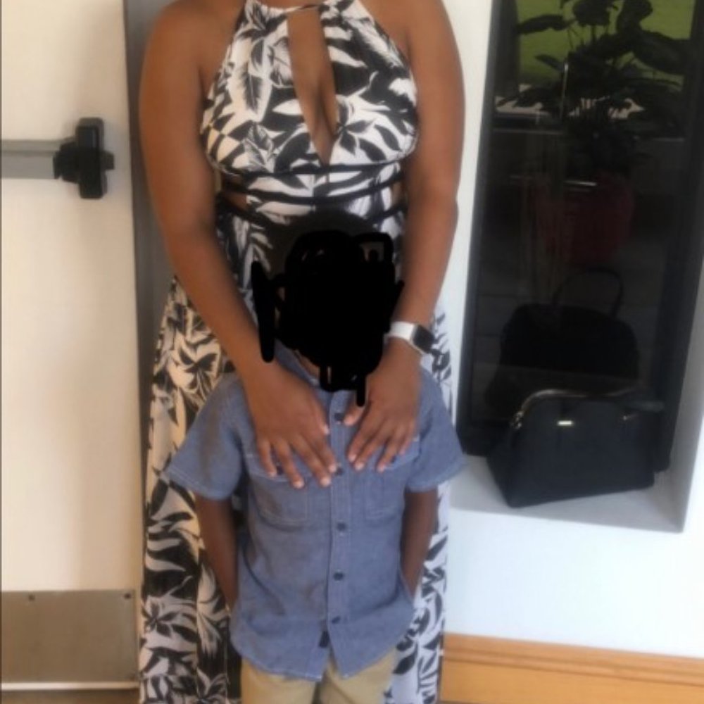 Express Women's Floral Floor Length Dress Size Small